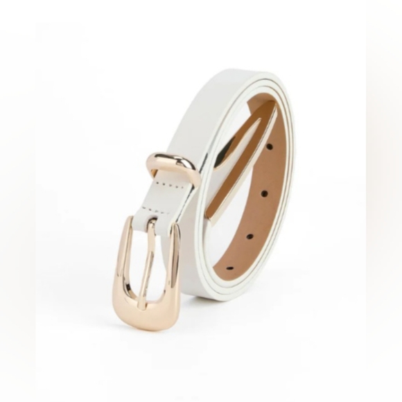 Ettika Modern Saddle Belt in Vanilla (NWT) - Picture 3 of 8